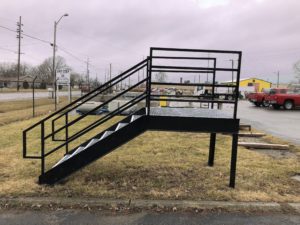 Steel Frame Dock Stairs - Metal Stairs - 9