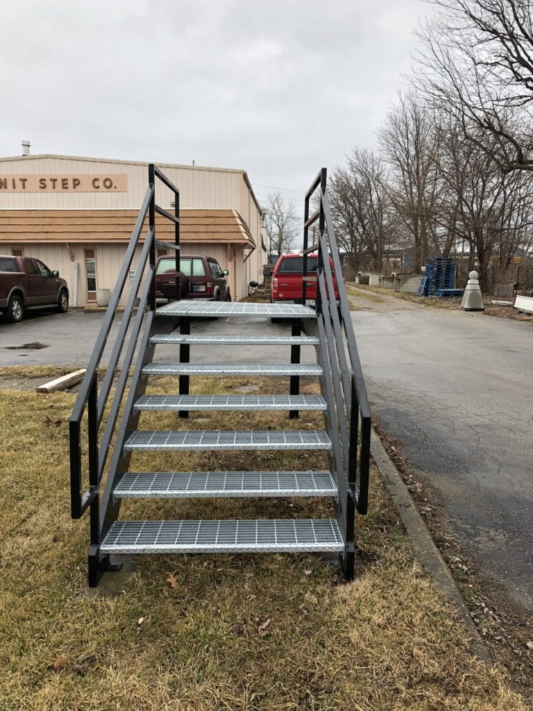 Custom Steel Steps & Stairs 4 Foot Wide