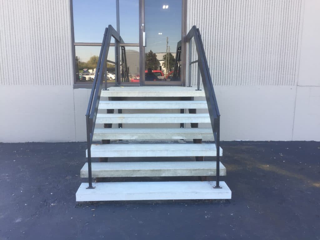 National Custom Precast Steel Steps &amp; Stairs