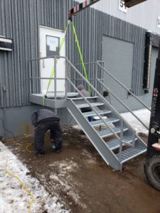 Steel Frame Dock Stairs - Metal Stairs - 6