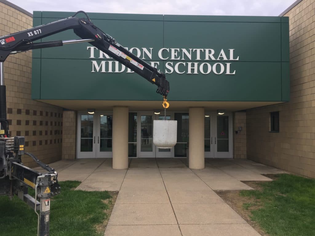 Triton Central Middle School Precast Planters