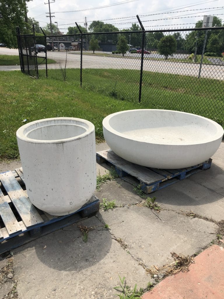 Custom Precast Round Planters