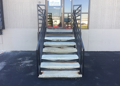 Custom Precast Dock Stair Construction Indianapolis