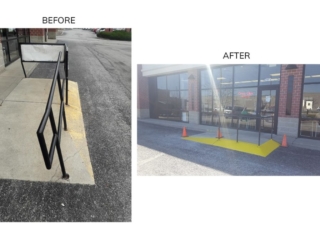 Before and After Great Clips Precast Ramp