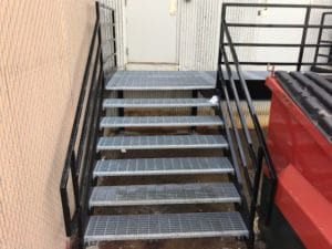 Steel Frame Dock Stairs - Metal Stairs