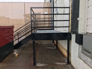 Steel Frame Dock Stairs - Metal Stairs - 1