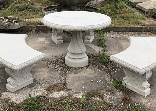 Precast Concrete Tables & Benches Construction