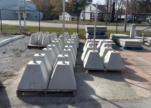 Precast Sign Bases Construction