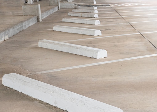 Custom concrete parking bumper company in Indianapolis.